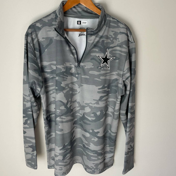 NFL Other - NFL TEAM APPAREL Dallas Cowboys 1/4 Zip Long Sleeve Camo Pullover Large